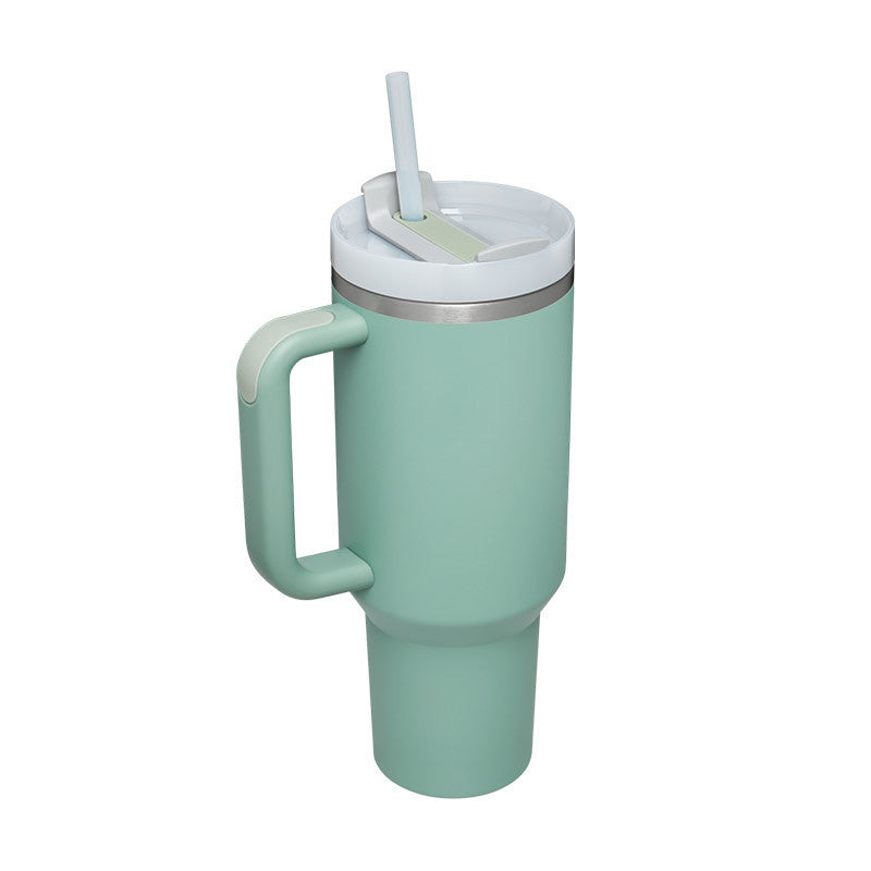 1.2L Insulated Tumbler – With Handle, Straw & Lid | Ideal for the Car, Gym or Office