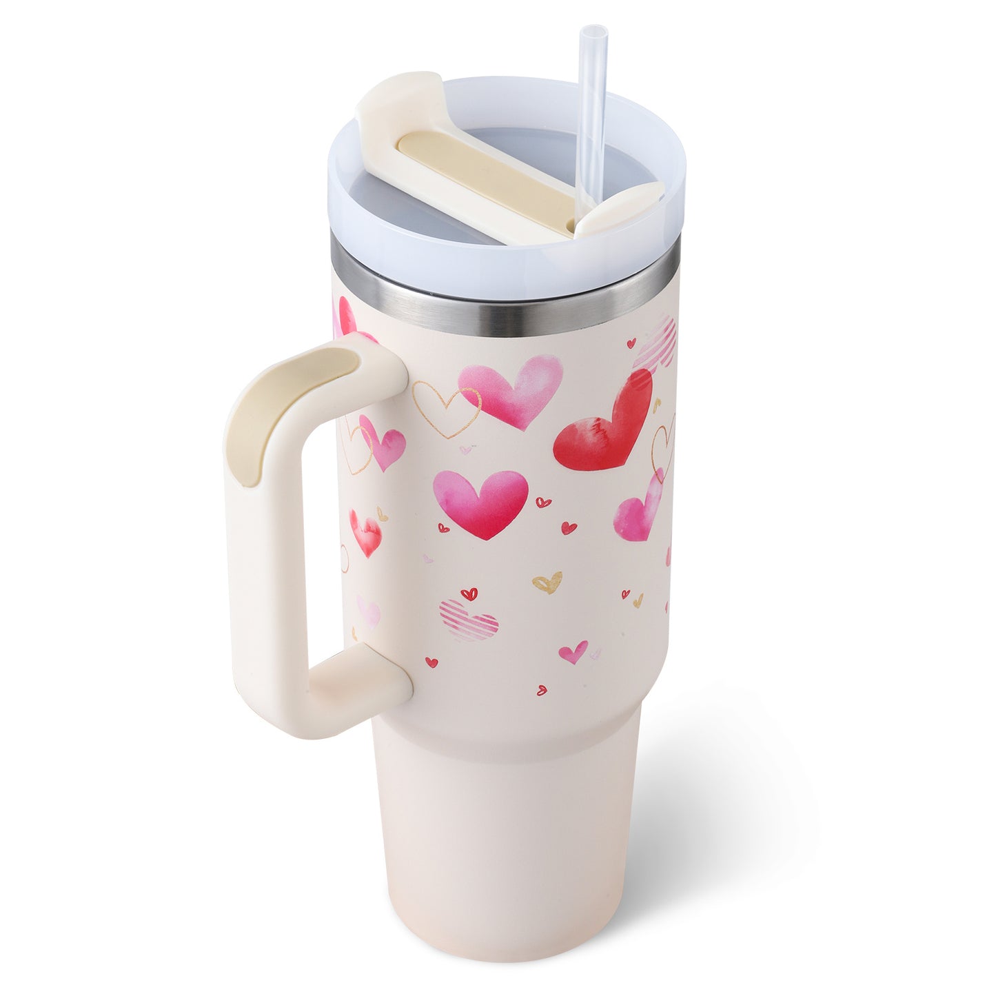 1.2L Insulated Tumbler – With Handle, Straw &amp; Lid | Ideal for the Car, Gym or Office