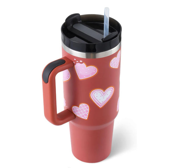 1.2L Insulated Tumbler – With Handle, Straw &amp; Lid | Ideal for the Car, Gym or Office
