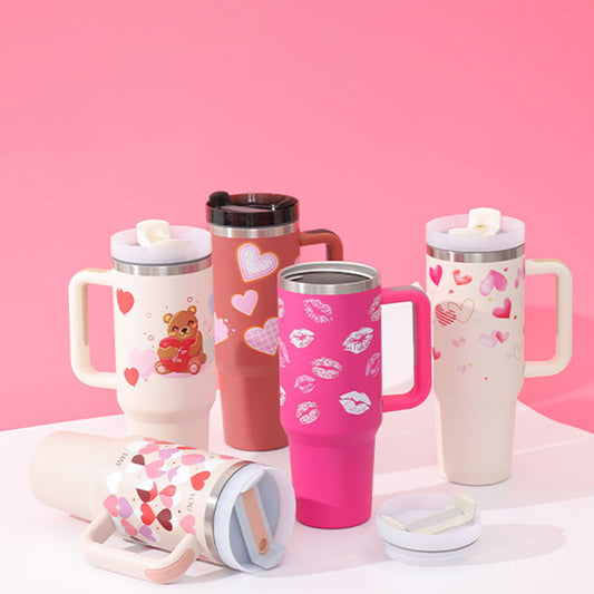 1.2L Insulated Tumbler – With Handle, Straw &amp; Lid | Ideal for the Car, Gym or Office