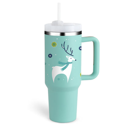 1.2L Insulated Tumbler – With Handle, Straw &amp; Lid | Ideal for the Car, Gym or Office